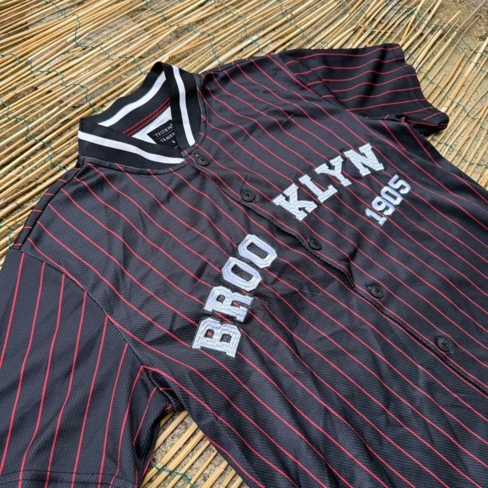 Triumph & Tragedy Brooklyn 1905 Baseball Jersey Mens Small Button Up Shirt